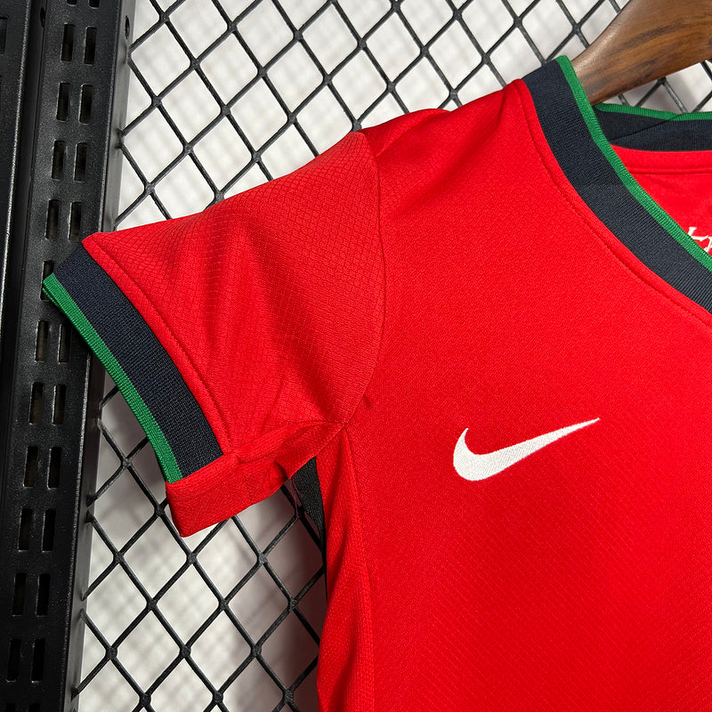 Kit Infantil Portugal Titular 24/25 - Vermelho