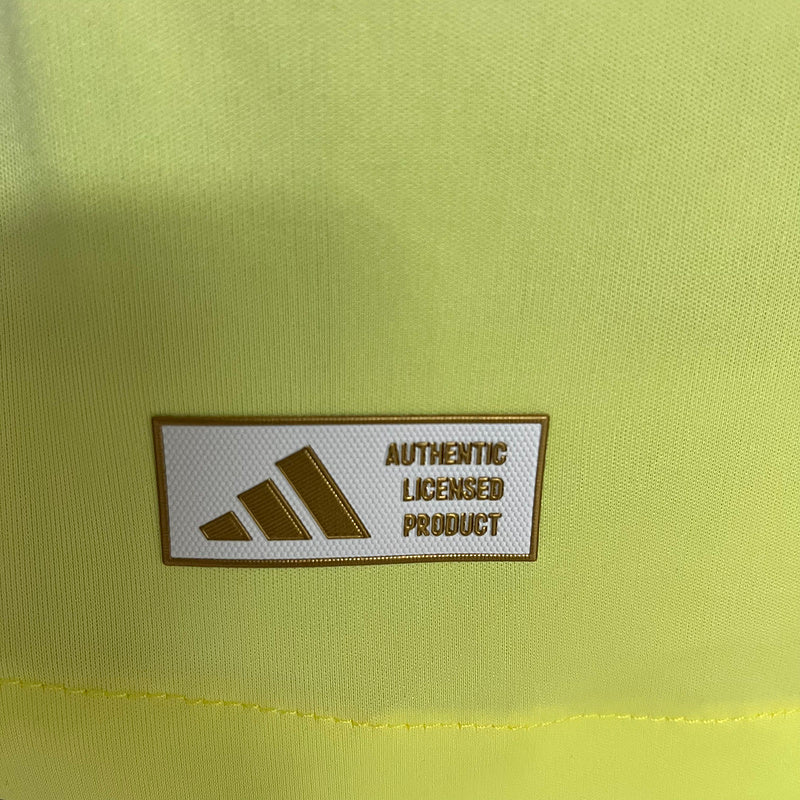 Camisa Espanha 24/25 - Versão Jogador Manga Longa - Amarelo