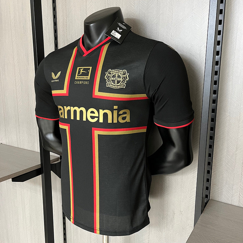 Camisa Leverkusen - Edição Especial - 24/25 - Versão Jogador - Amarelo