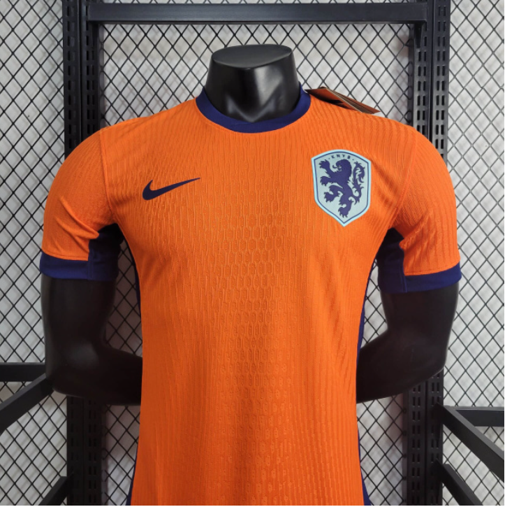 Camisa Holanda Titular - 24/25 - Versão Jogador - Laranja