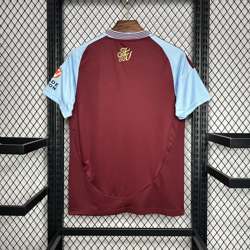 Camisa Aston Villa Home 24/24 Torcedor Masculina - Lançamento