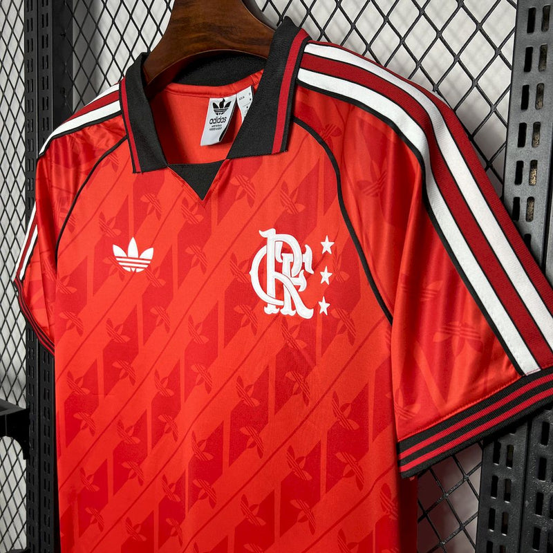 Camisa Flamengo Lifestyler Retro 24/25 - Adidas Torcedor Masculino - Lançamento