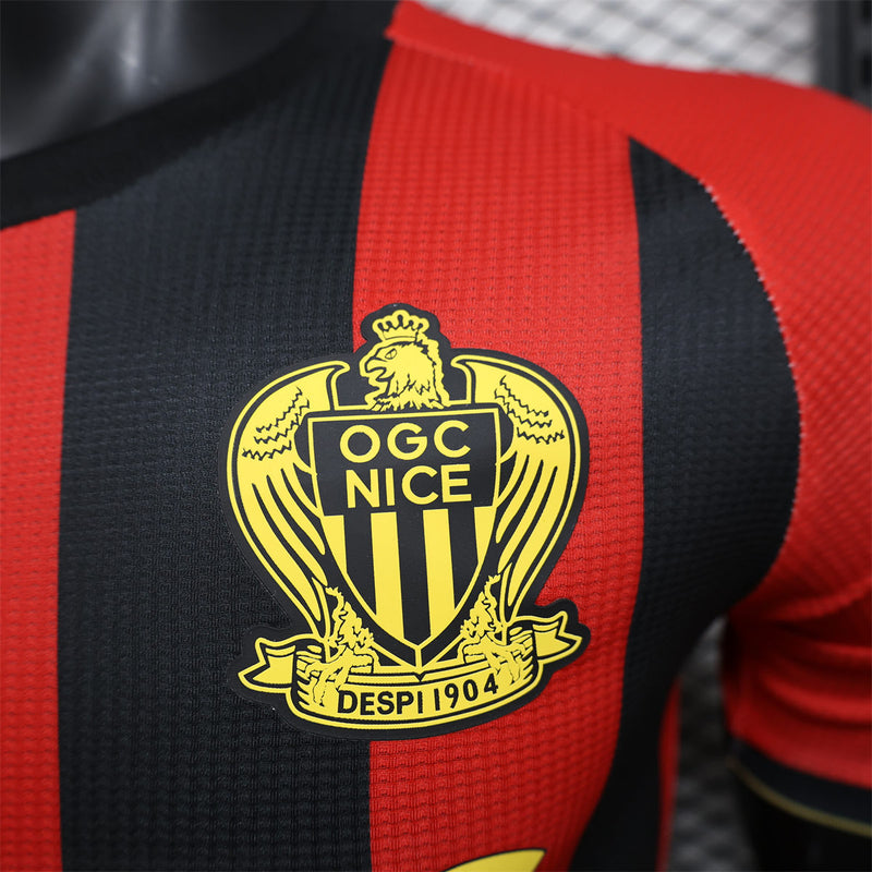 Camisa OGC Nice Home - 24/25 Versão Jogador - Lançamento