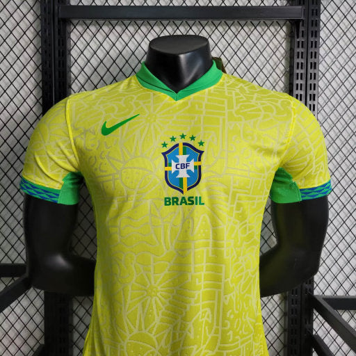 Camisa Brasil Titular 24/25  - Versão Jogador - Amarela