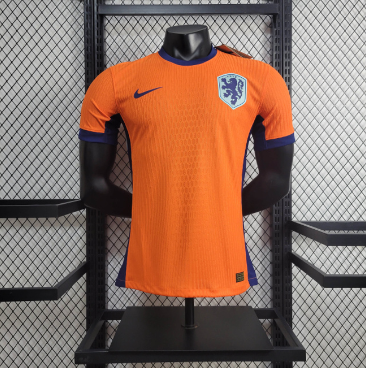 Camisa Holanda Titular - 24/25 - Versão Jogador - Laranja