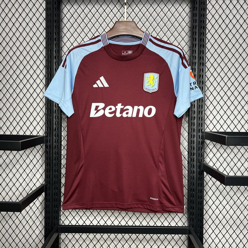 Camisa Aston Villa Home 24/24 Torcedor Masculina - Lançamento