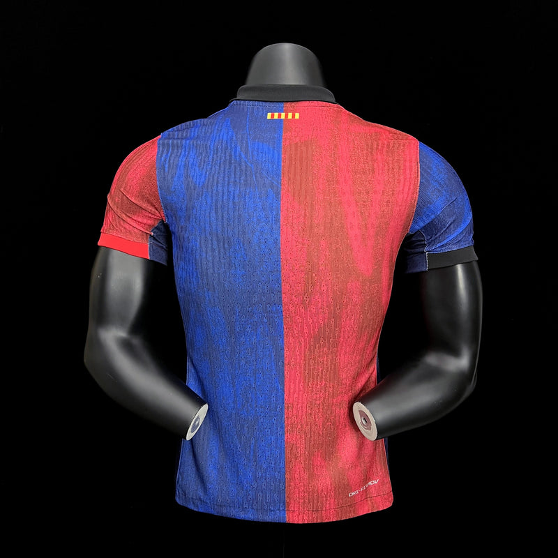 Camisa Barcelona 24/25 - Versão Jogador Vermelho/Azul