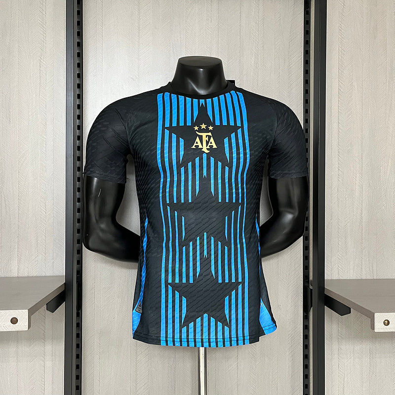 Camisa Argentina - Edição Especial 24/25 - Adidas Versão Jogador - Preto/Azul