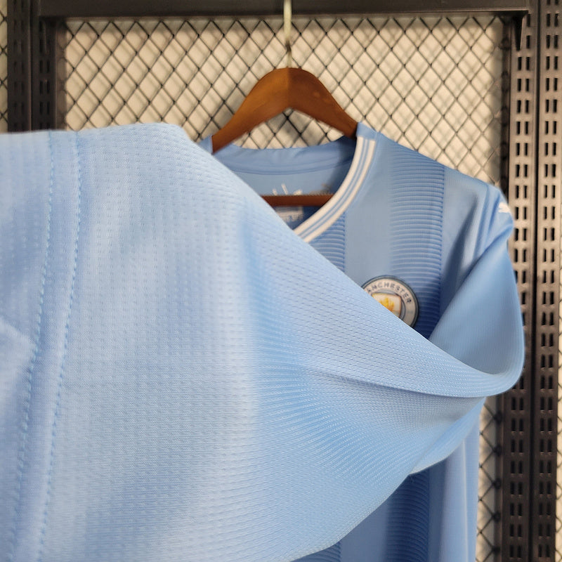 Camisa Manchester City Titular 23/24 - Puma Torcedor Manga Longa