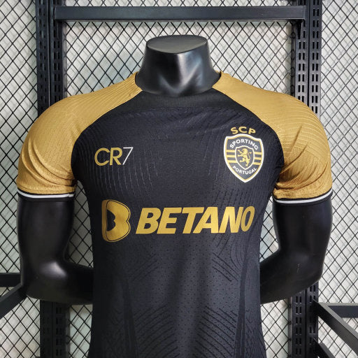 Camisa Sporting Lisboa 24/25 - Versão Jogador - Preto