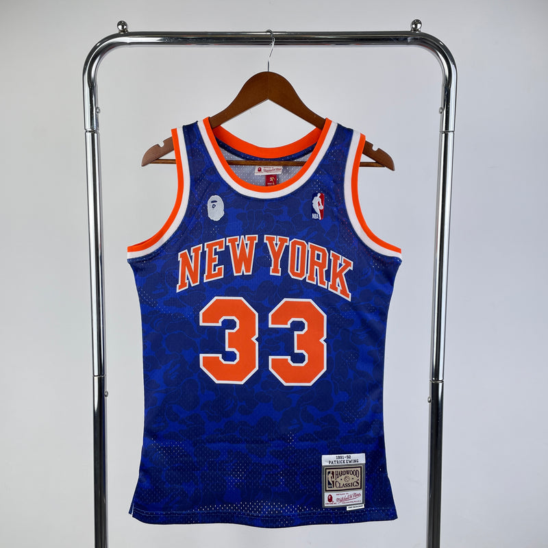 Camisa NBA New York Knicks 91/92 Mitchell & Ness x BAPE retrô