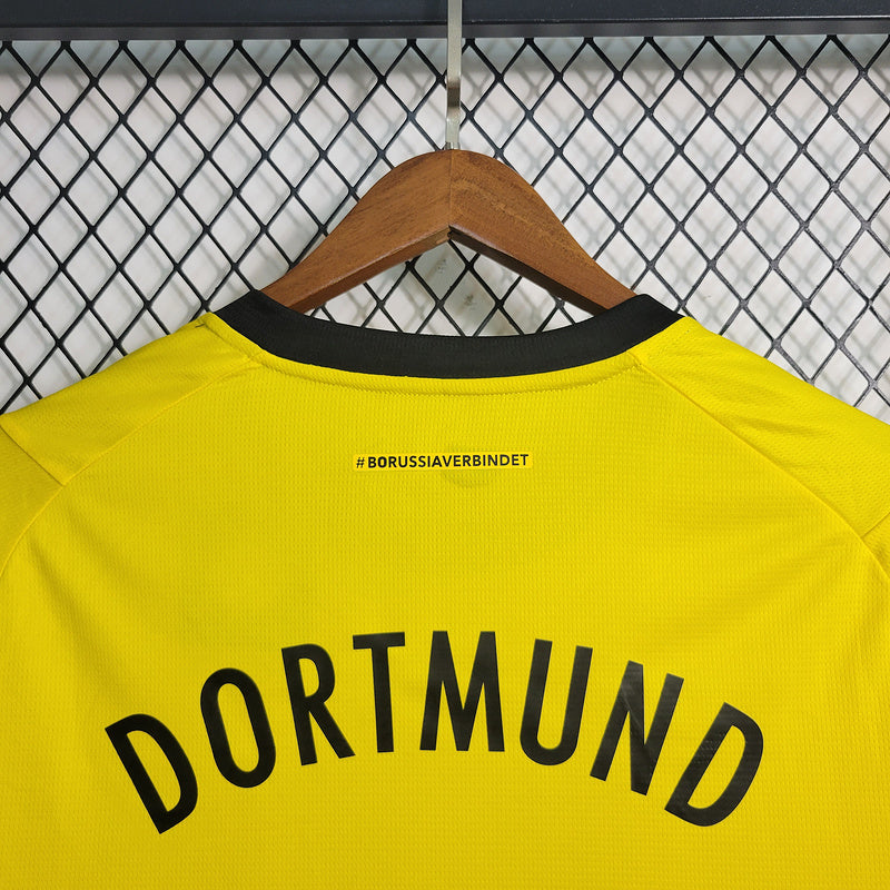 Camisa Borússia Dortmund Titular 23/24 - Puma Torcedor Manga Longa