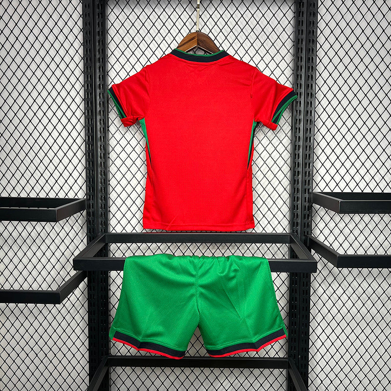 Kit Infantil Portugal Titular 24/25 - Vermelho