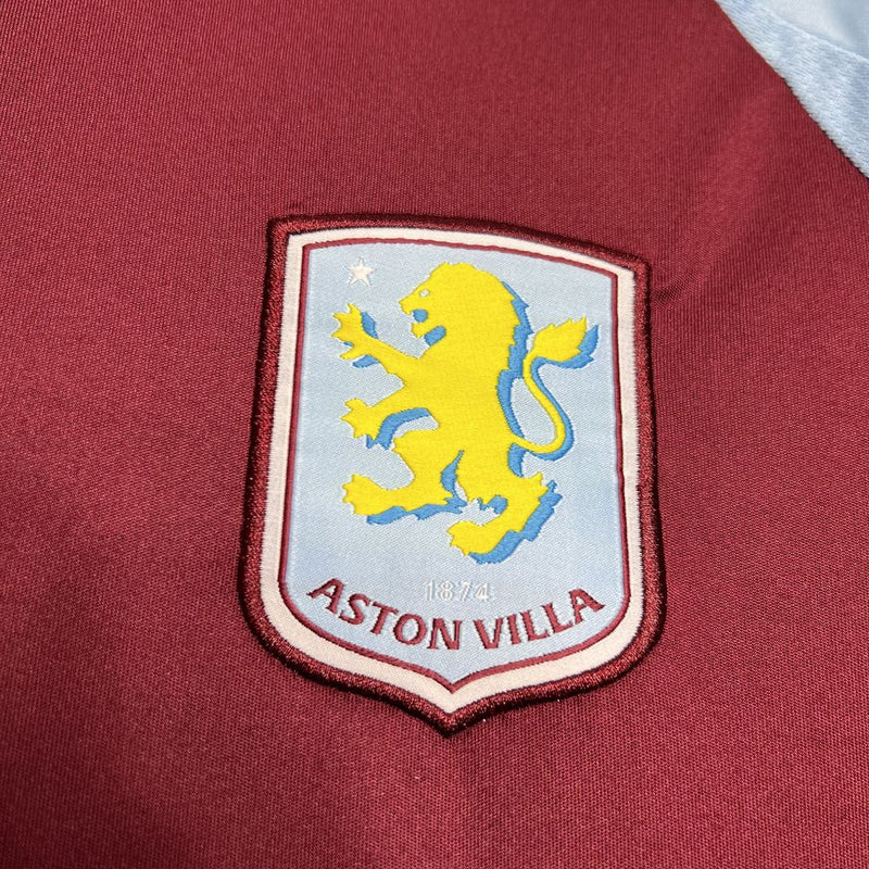 Camisa Aston Villa Home 24/24 Torcedor Masculina - Lançamento