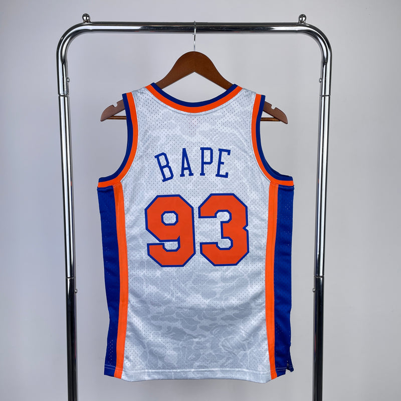 Camisa NBA New York Knicks 98/99 Mitchell & Ness x BAPE retrô