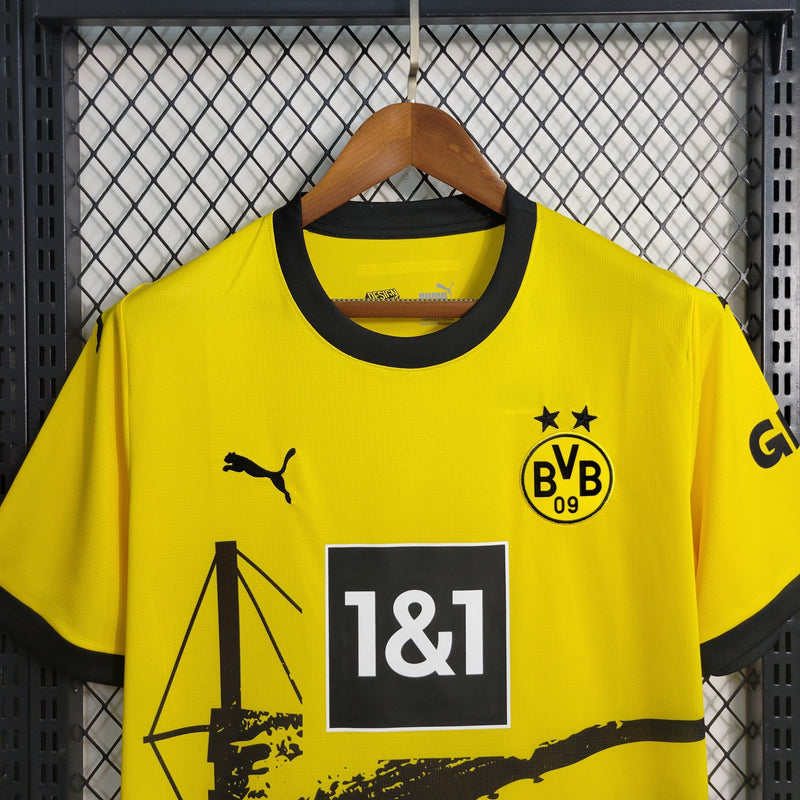 Camisa Borussia Dortmund Home 23/24 - Puma Torcedor Masculina