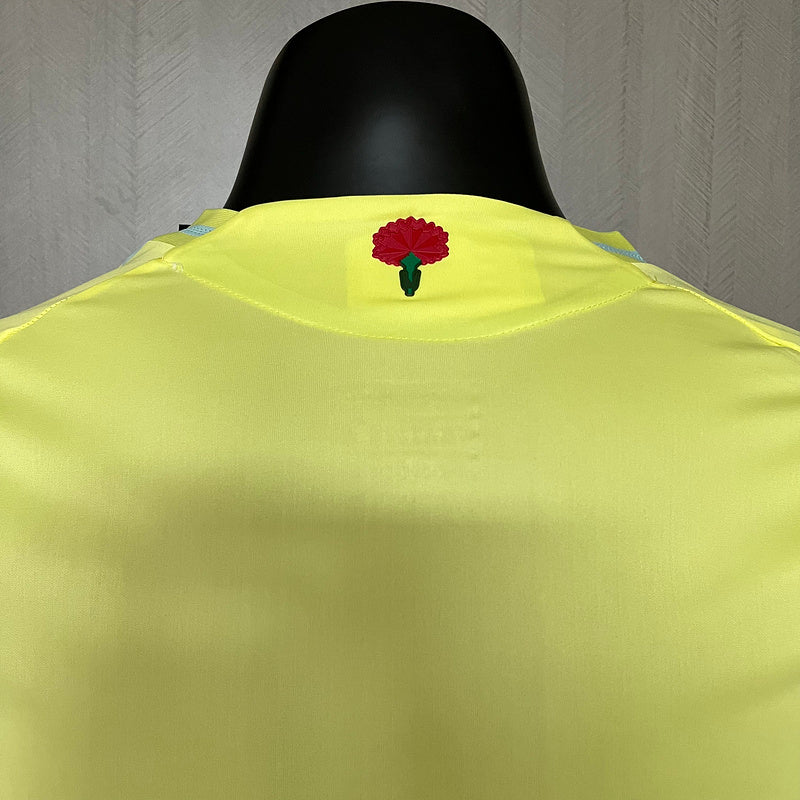 Camisa Espanha 24/25 - Versão Jogador Manga Longa - Amarelo