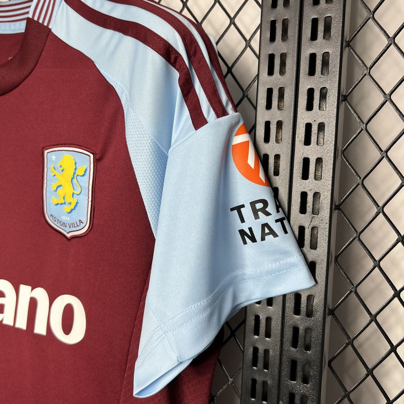 Camisa Aston Villa Home 24/24 Torcedor Masculina - Lançamento