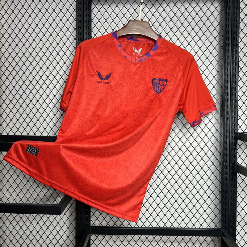 Camisa Sevilla FC 24/25 - Versão Torcedor - Laranja