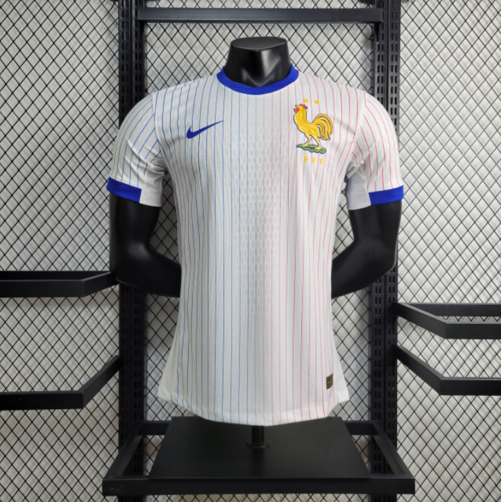 Camisa França Titular - 24/25 - Versão Jogador - Branco