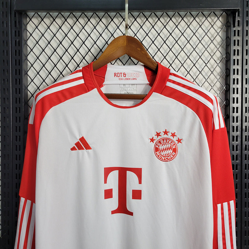 Camisa Bayern de Munique Titular 23/24 - Adidas Torcedor Manga Longa