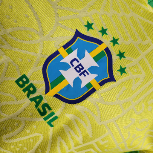 Camisa Brasil Titular 24/25  - Versão Jogador - Amarela