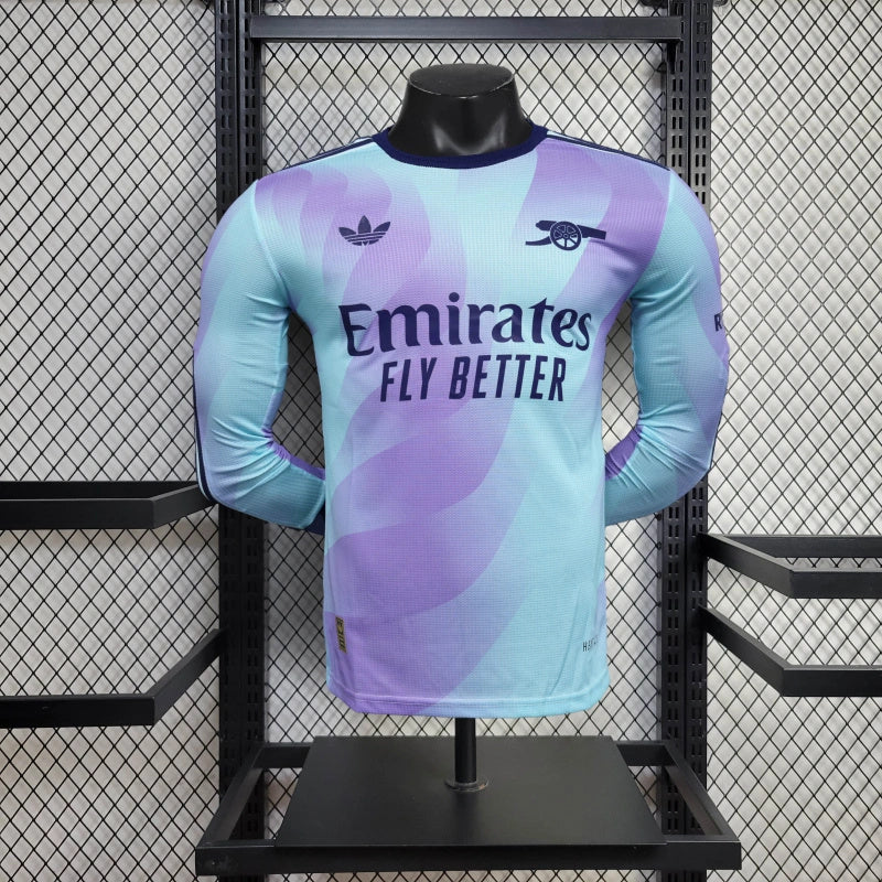 Camisa Arsenal Away 24/25 - Adidas Versão Jogador Manga Longa - Lançamento