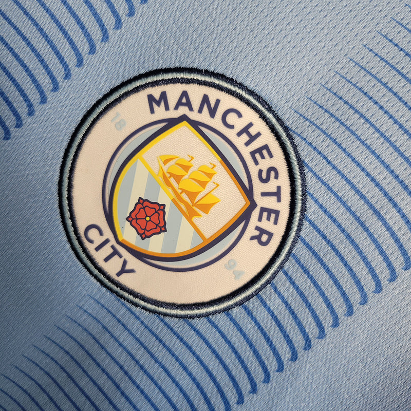 Camisa Manchester City Titular 23/24 - Puma Torcedor Manga Longa