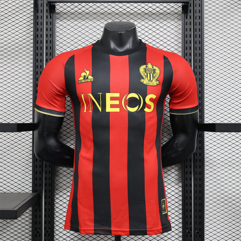 Camisa OGC Nice Home - 24/25 Versão Jogador - Lançamento