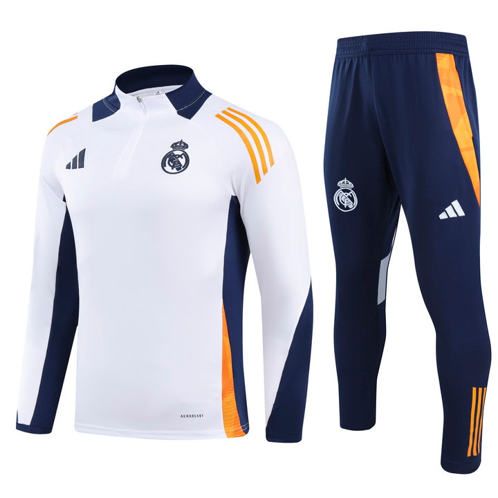 Conjunto de treino Real Madrid 24/25 Branco