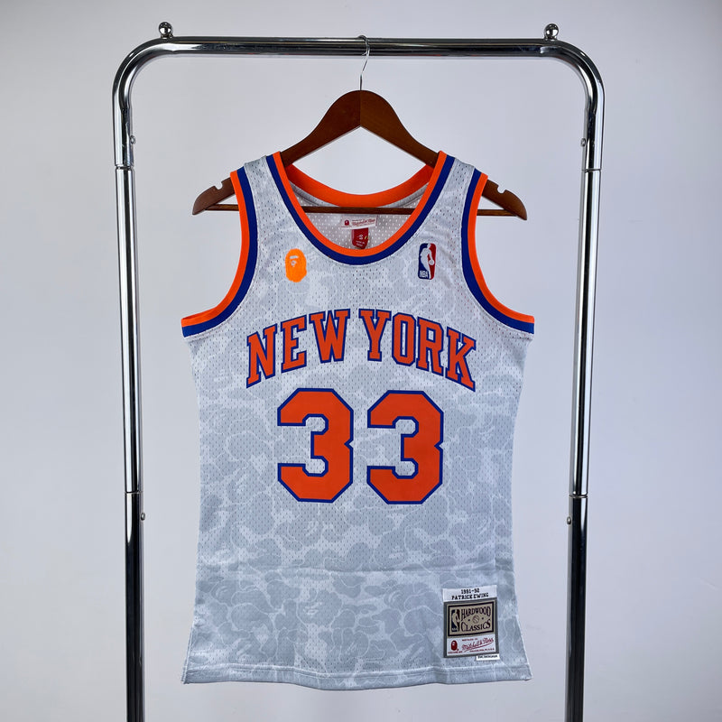 Camisa NBA New York Knicks 91/92 Mitchell & Ness x BAPE retrô