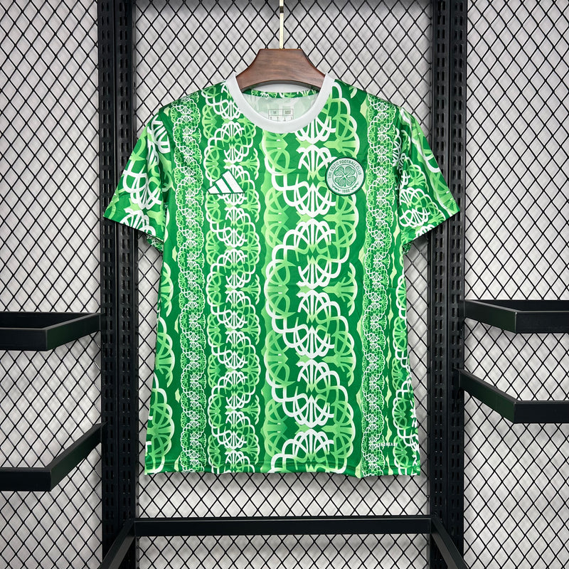 Camisa Celtic - Pré jogo 24/25 - Adidas Torcedor Masculina - Lançamento