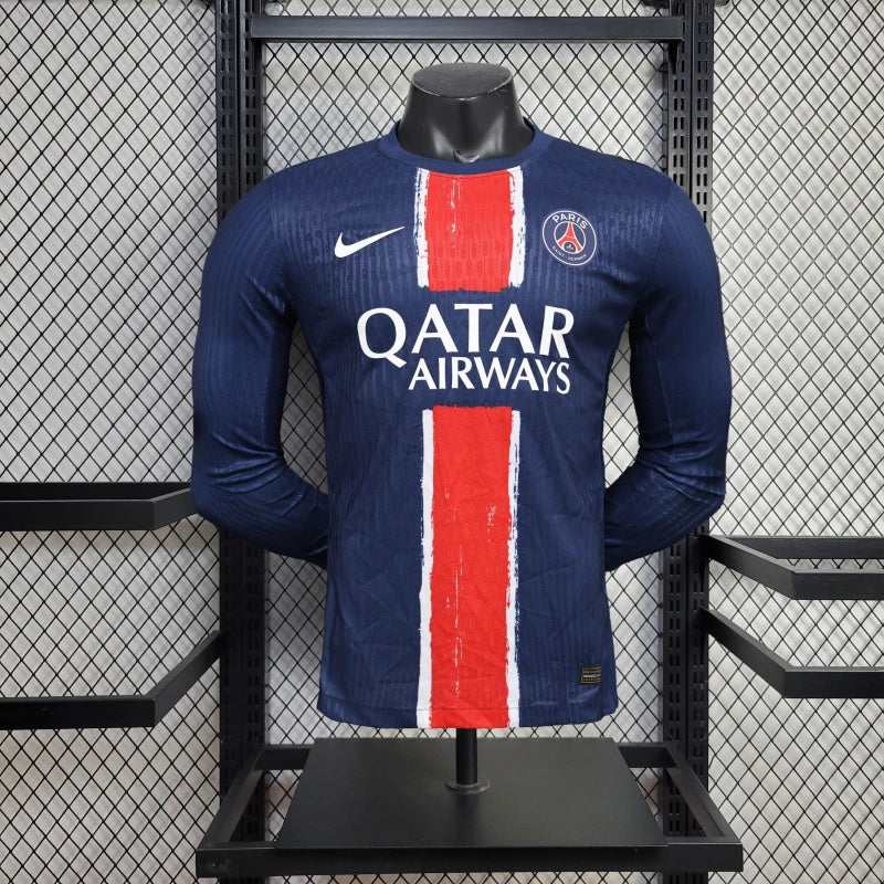 Camisa PSG home 24/25 - Nike Versão Jogador Manga Longa - Lançamento