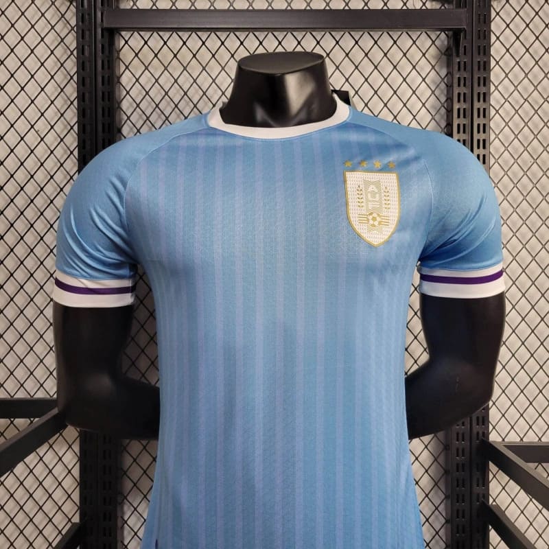 Camisa Uruguai Titular 24/25 - Versão Jogador - Azul