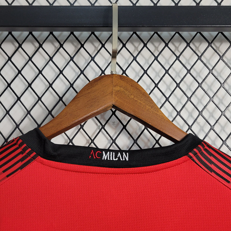 Camisa Ac de Milan Titular 23/24 - Puma Torcedor Manga Longa