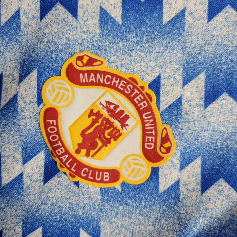 Camisa Manchester United Reserva 90/92 - Versão Retro Manga Longa