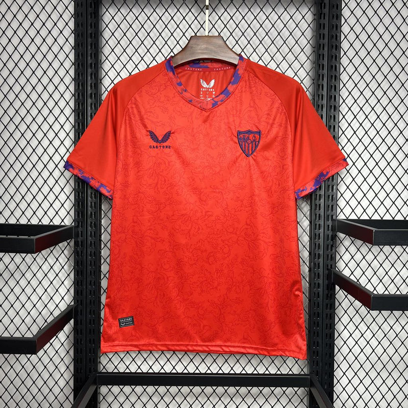 Camisa Sevilla FC 24/25 - Versão Torcedor - Laranja