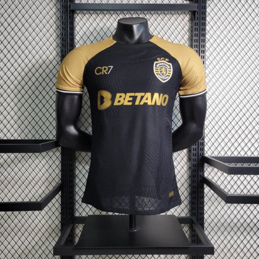 Camisa Sporting Lisboa 24/25 - Versão Jogador - Preto