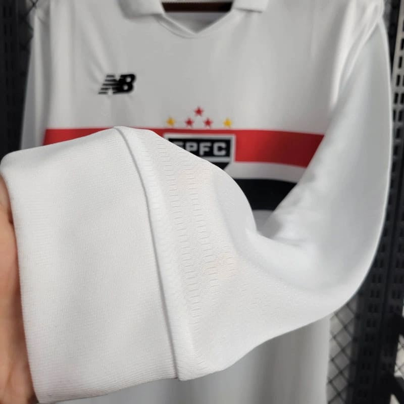 Camisa São Paulo Titular 24/25 - New Balance Torcedor Manga Longa