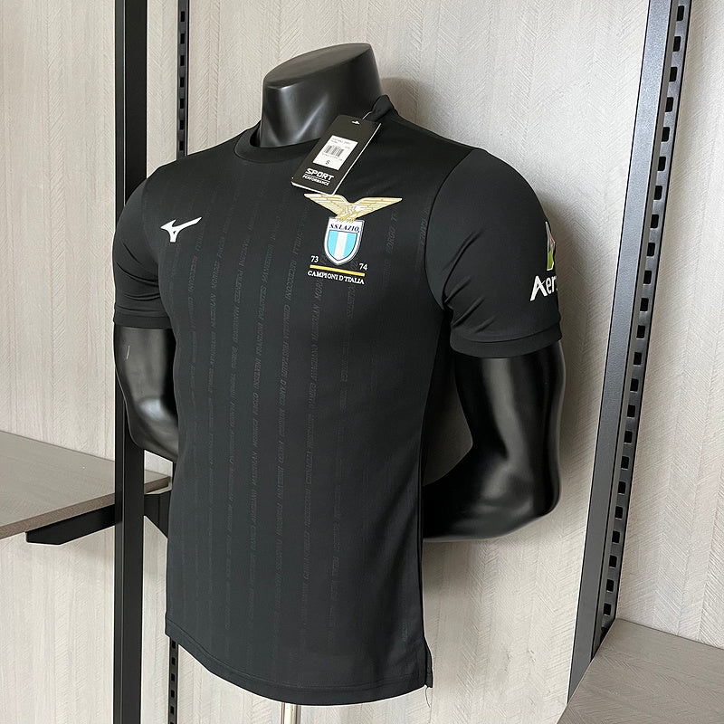 Camisa Lázio Titular 24/25 - Versão Jogador - Preto