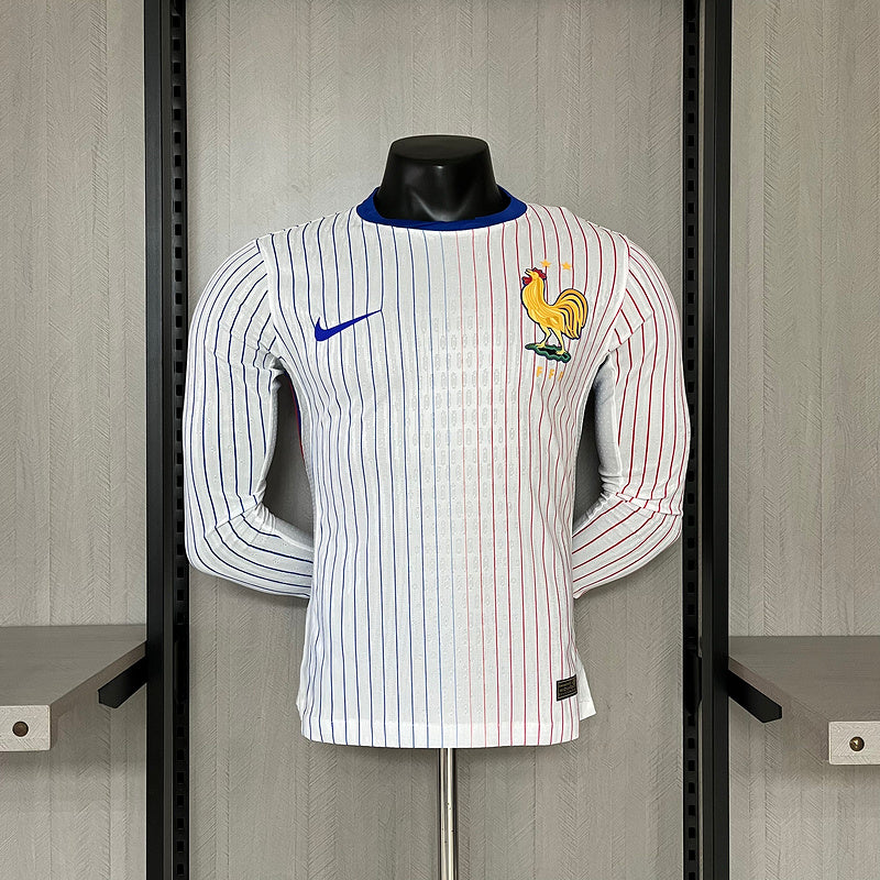 Camisa França 24/25 - Versão Jogador Manga Longa - Branco