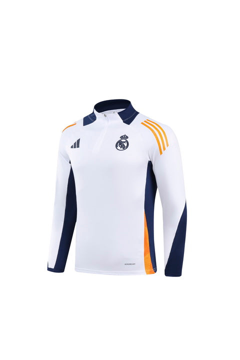 Conjunto de treino Real Madrid 24/25 Branco