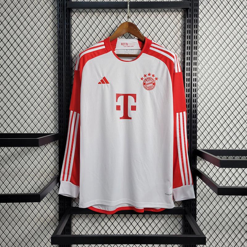 Camisa Bayern de Munique Titular 23/24 - Adidas Torcedor Manga Longa