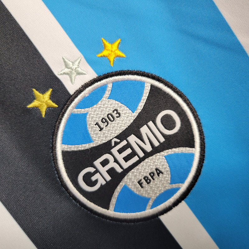 Camisa Grêmio Titular 23/24 - Umbro Torcedor Manga Longa