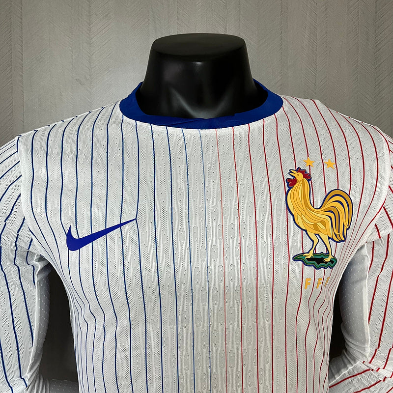 Camisa França 24/25 - Versão Jogador Manga Longa - Branco