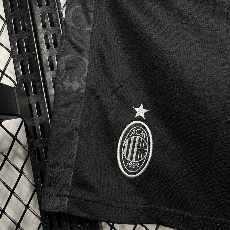 Calção AC de Milan Reserva 24/25 - Puma - Preto