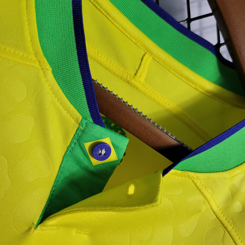 Camisa Seleção Brasil Titular Manga comprida 23/24 - Nike Torcedor Masculina