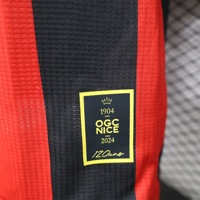 Camisa OGC Nice Home - 24/25 Versão Jogador - Lançamento