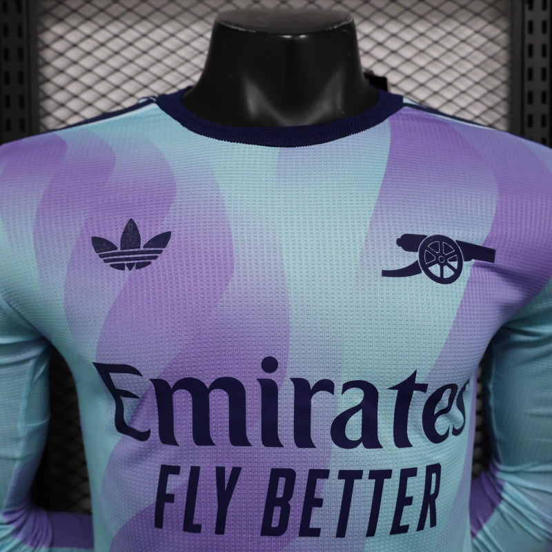 Camisa Arsenal Away 24/25 - Adidas Versão Jogador Manga Longa - Lançamento