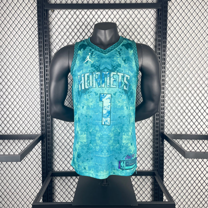 Camisa NBA Charlotte Hornets EDIÇÃO ESPECIAL BORDADA 23/24